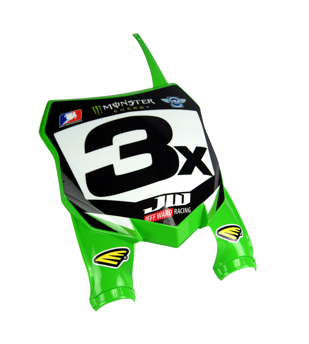 CYCRA サイクラ KAWASAKI スタジアムナンバープレート KX250F/450F (2013-2016)