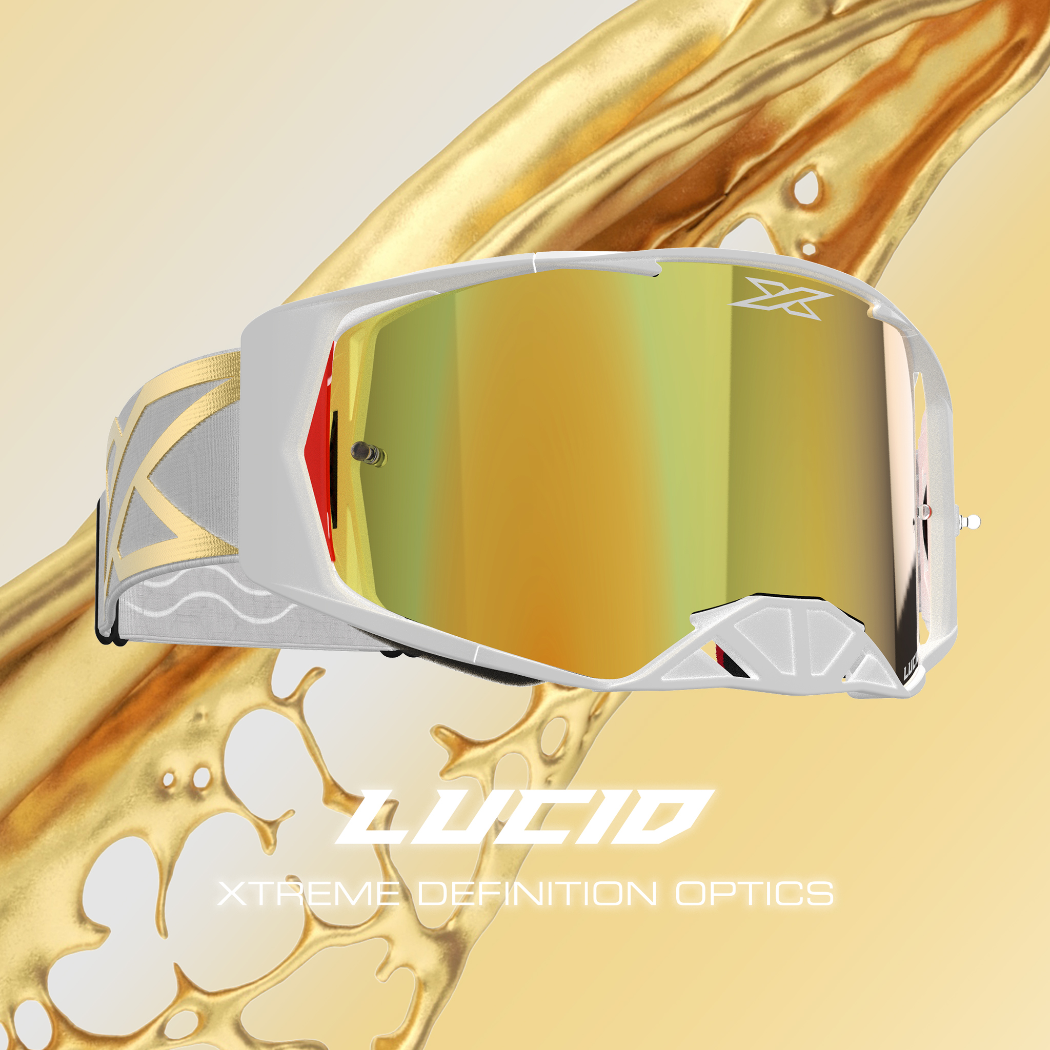 EKS Brand LUCID ルシード ゴーグル ホワイト/ゴールド 　ゴールドミラーレンズ