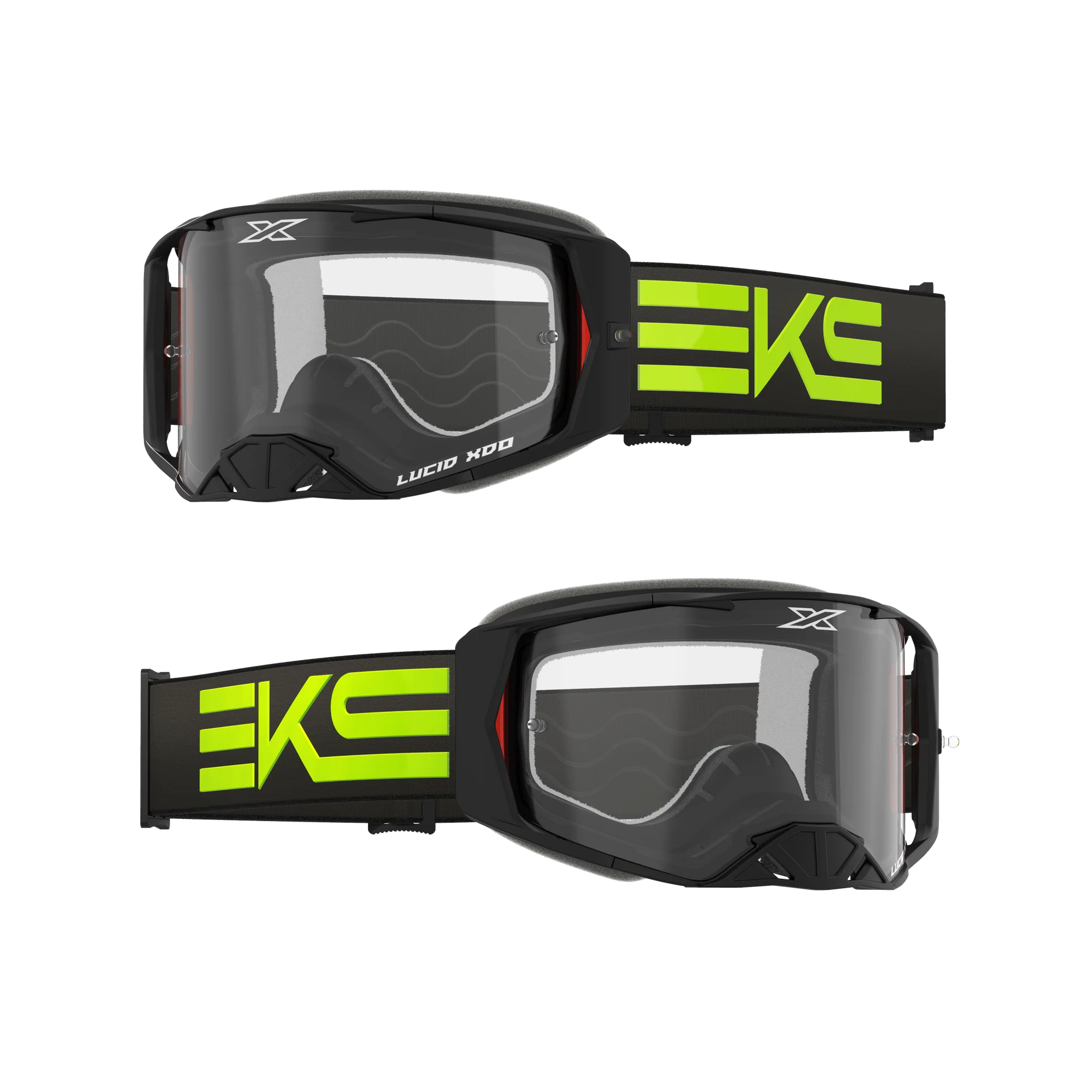 2025 EKS Brand LUCID ルシード ゴーグル キャリバー ブラック・クリアレンズ 4 LAYER FOAM