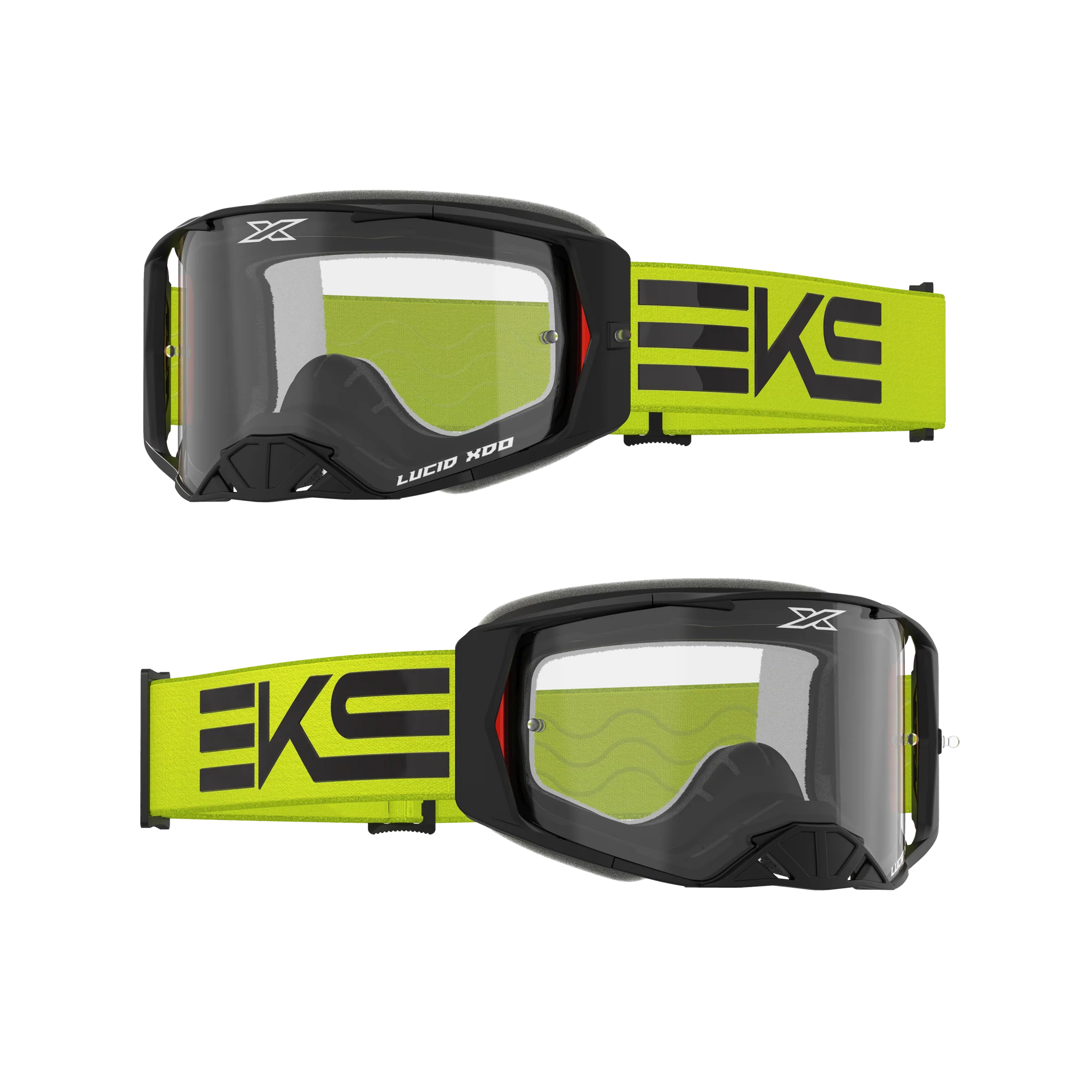 2025 EKS Brand LUCID ルシード ゴーグル キャリバー フローイエロー・クリアレンズ 4 LAYER FOAM