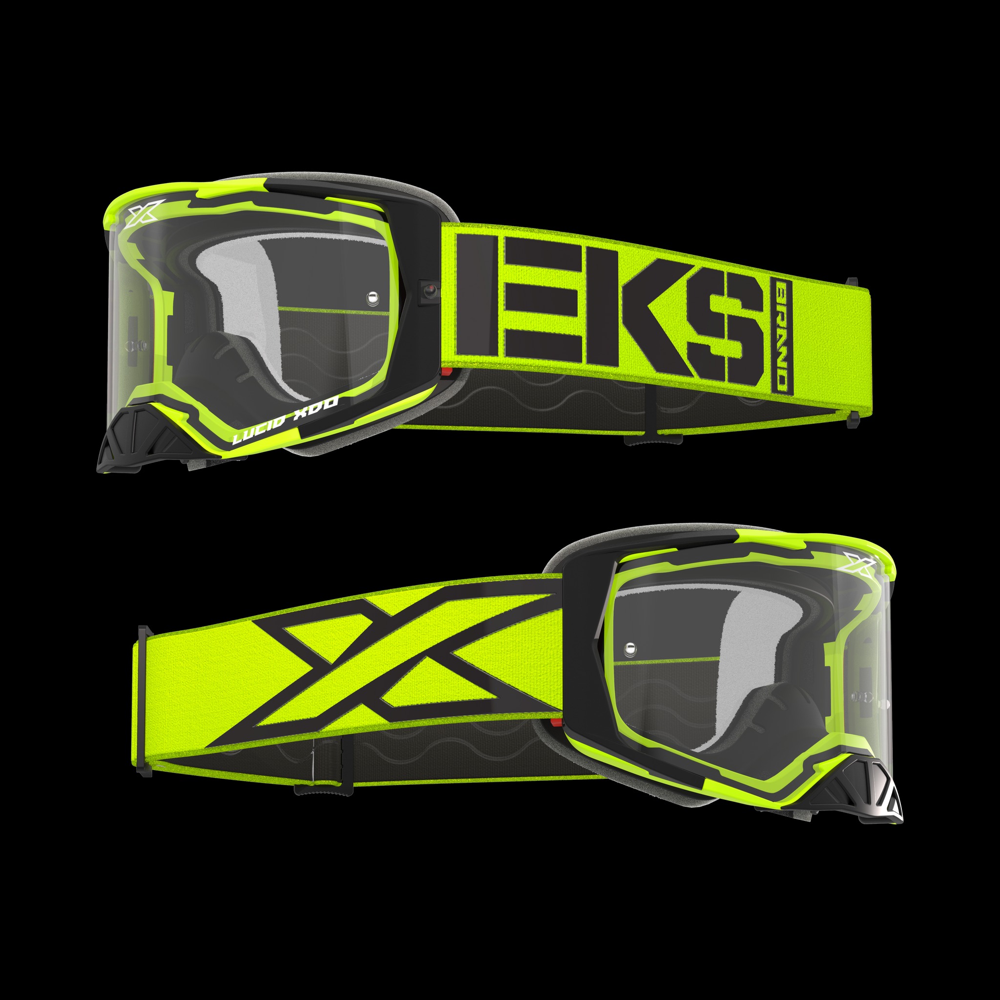 2024 EKS Brand LUCID ルシード ゴーグル キャリバー フローイエロー・クリアレンズ　4 LAYER FOAM