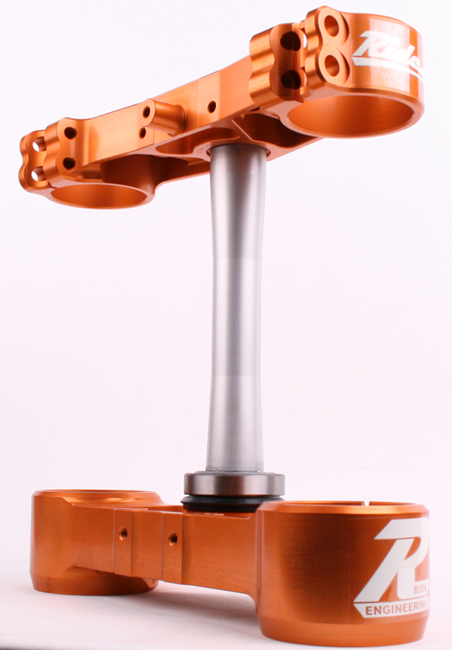 RIDE ENGINEERINGトリプルクランプキット KTM SX/XC (13-15) オレンジ 19mm オフセット