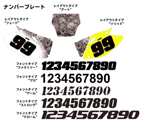 AMR デカール ナンバープレート　CRF250L 12-15