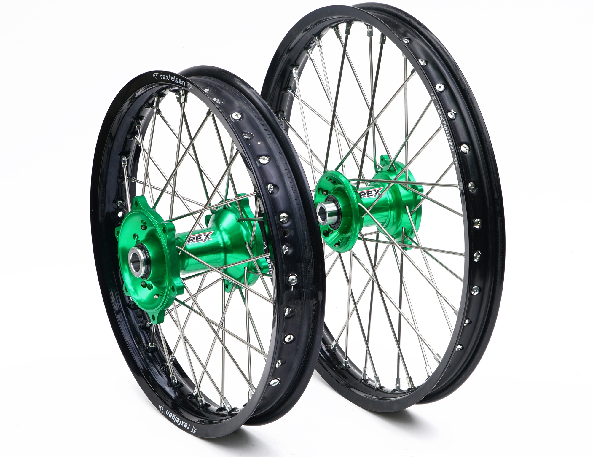 REX Kawasaki オフロードコンプリートホイールセット