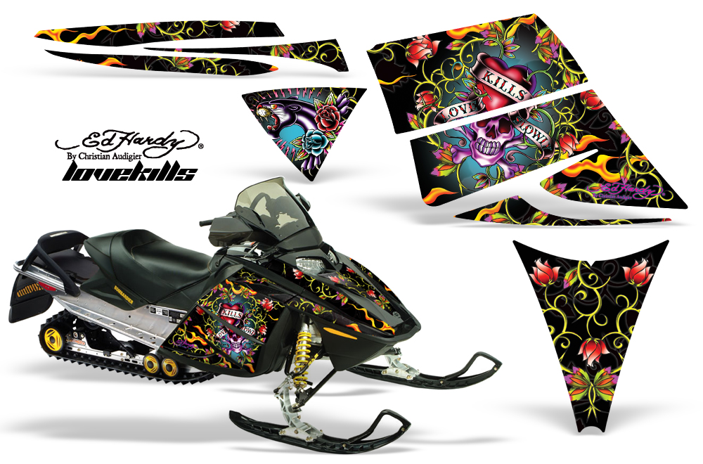 AMR グラフィックデカールスノーモービルSki Doo Rev  Ed Hardy