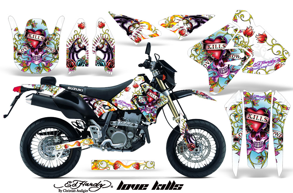 AMR デカール Ed Hardy フルキット　DRZ400SM 00-13