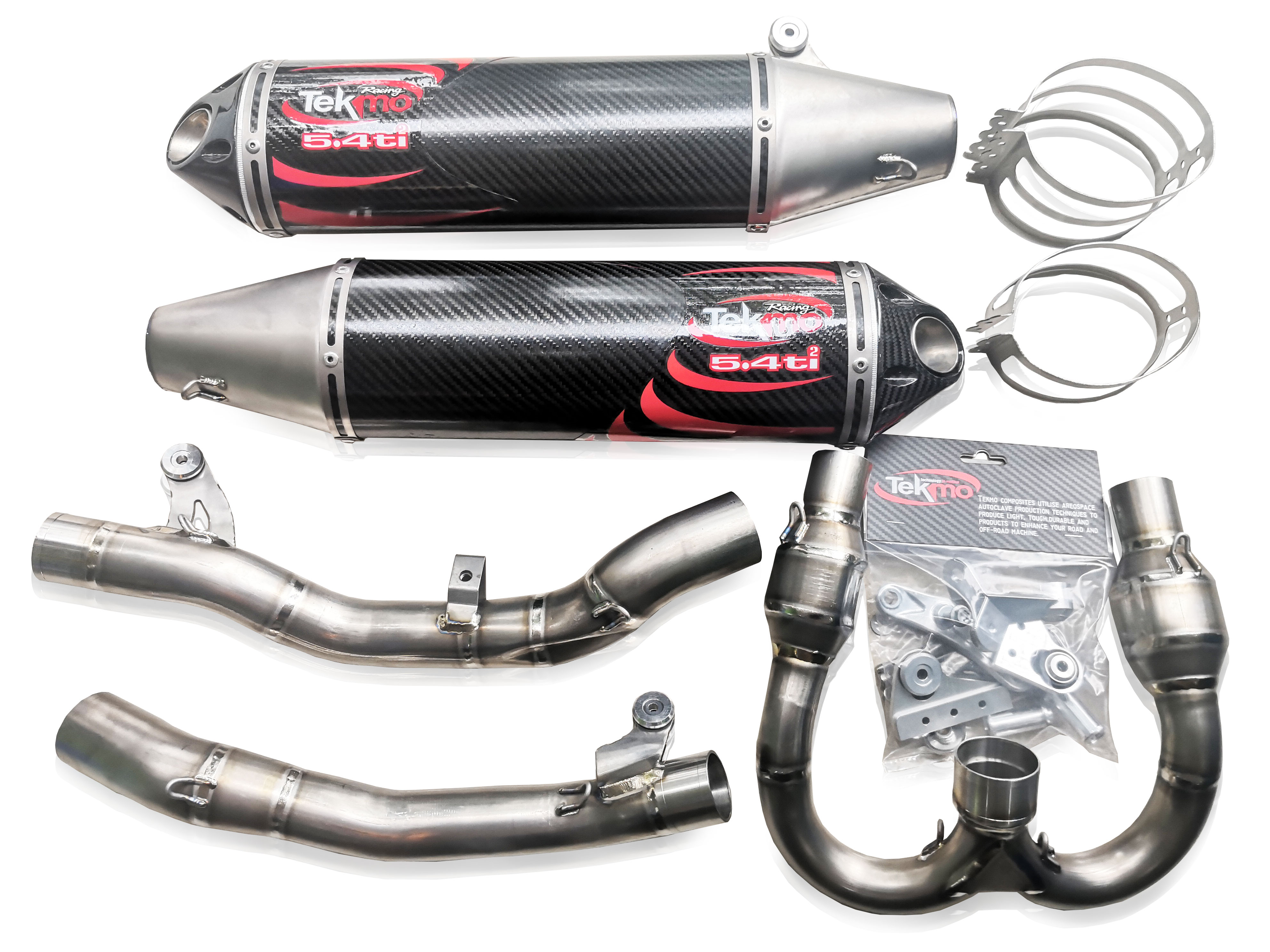 Tekmo Racing 16 18 Husqvarna Fs450 Fc450用チタンマフラー フルセット