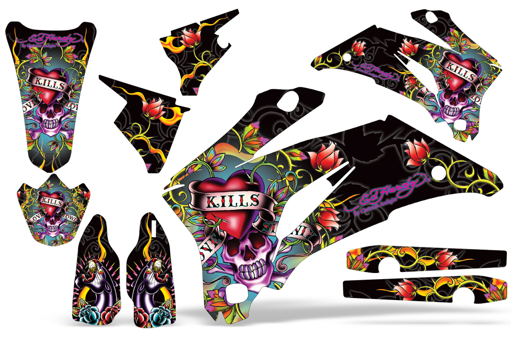 AMR デカール Ed Hardy フルキット　WR450F 07-11, 12-14