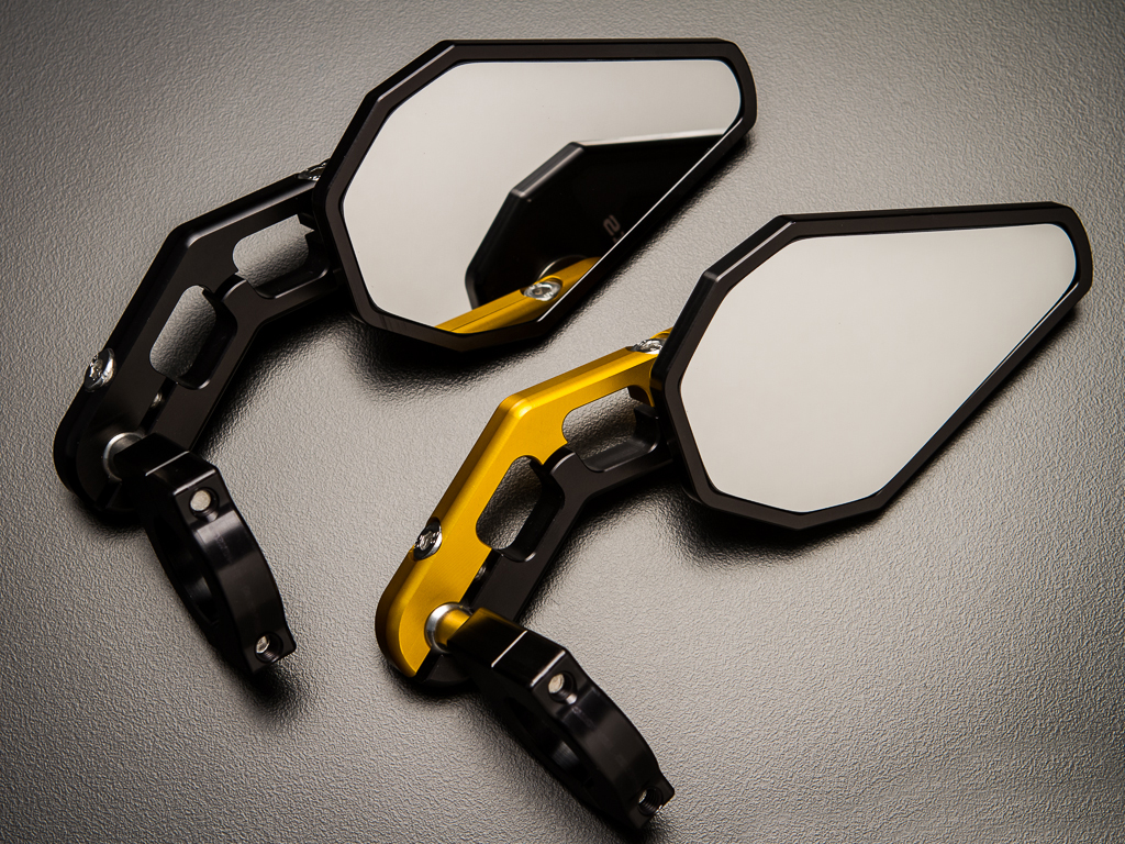 D-AXIS フルアジャスタブルバーエンドミラー （左右兼用）