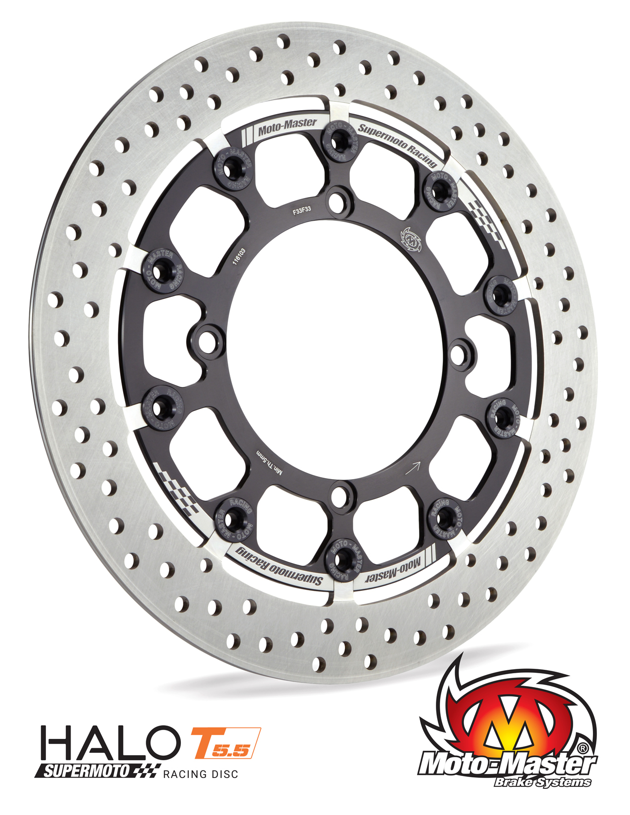 Moto-Master モタード スーパーモト Halo T-フローティング レーシングブレーキローター