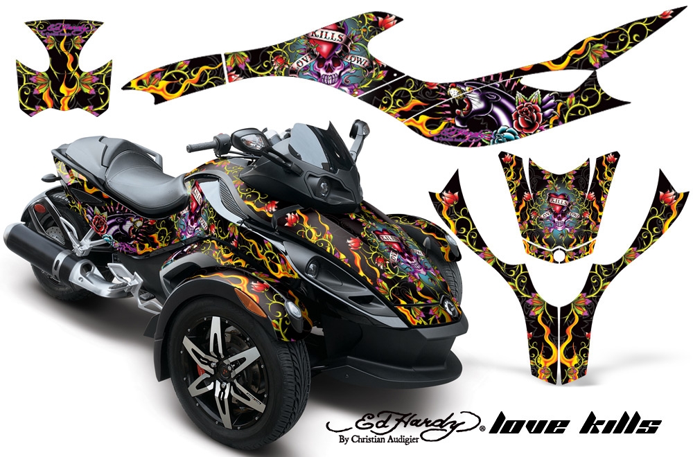 AMR CanAm Spyder 専用グラフィックキット Ed Hardy
