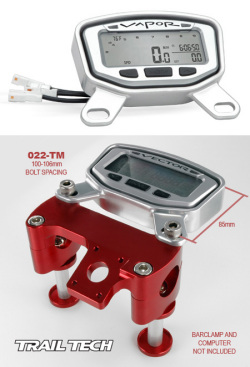 VAPOR / STRIKERメーター用トップマウントプロテクター：022-TM（アルミニウムマウント）