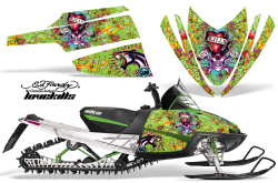 AMR グラフィックデカールスノーモービルArctic Cat M Series アークティックキャット Ed Hardy