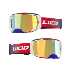 2025 EKS Brand LUCID ルシード ゴーグル キャリバー Fade RWB・ゴールドミラーレンズ