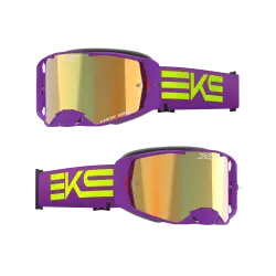 2025 EKS Brand LUCID ルシード ゴーグル キャリバー パープルフローイエロー・ゴールドミラーレンズ