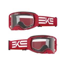 2025 EKS Brand LUCID ルシード ゴーグル キャリバーレッド・クリアレンズ　4 LAYER FOAM