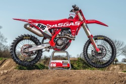 ENJOY MFG 2021-2023 DIGA GASGAS チームデカールフルキット＋シートカバー