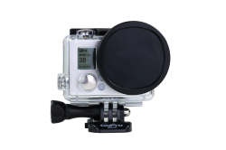 GoPro Hero4, Hero3+専用　スナップオン　ガラス製　ND (減光)フィルター