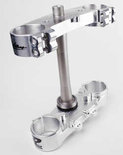 RIDE ENGINEERINGトリプルクランプキット YZ250F (12-15) YZ450F (10-15) シルバー 20mm オフセット