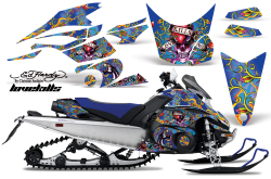 AMR グラフィックデカールスノーモービル Yamaha FX Nytro 08-12 Ed Hardy