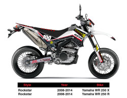 ENJOY MFG YAMAHA WR250X ROCKSTAR チームデカールフルキット＋シートカバー