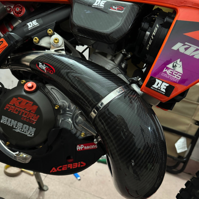 Tekmo Racing カーボン2ストチャンバーガード カーボン
