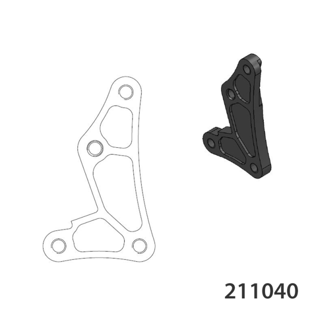 モトマスター　キャリパーサポート、ブレーキローターセット モトマスター (Moto-Master) 純正ブレーキキャリパー専用の