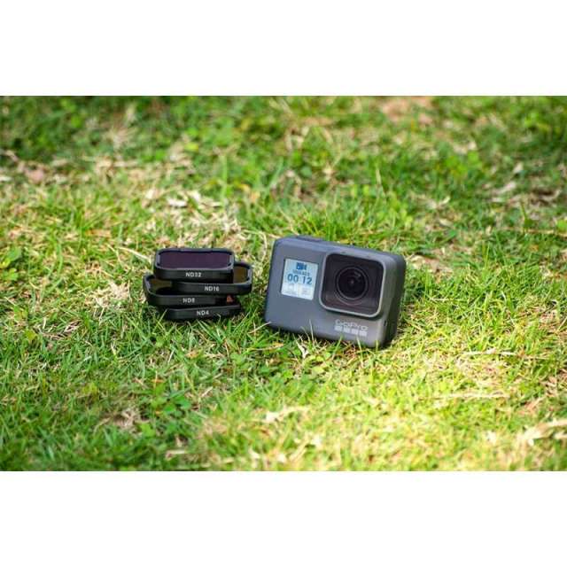 GoPro Hero5専用 スナップオン ガラス製 ND (減光)フィルター 4個セット