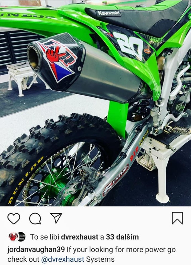 DVR MX ヘキサゴン シングルエキゾースト Kawasaki KX250/450 フルシステム