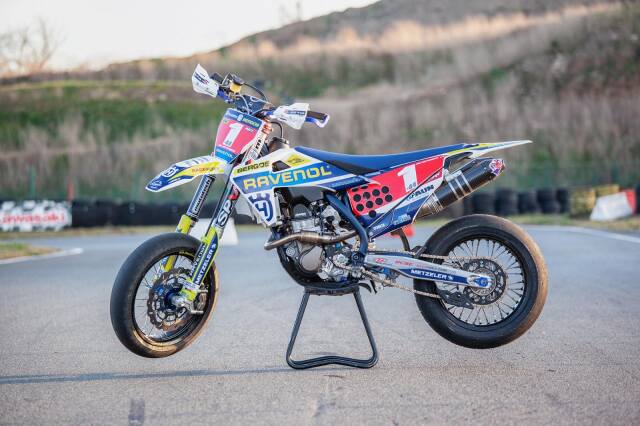 DVR ツインカーボンステレオエキゾースト Husqvarna FS/FC/FE フルシステム