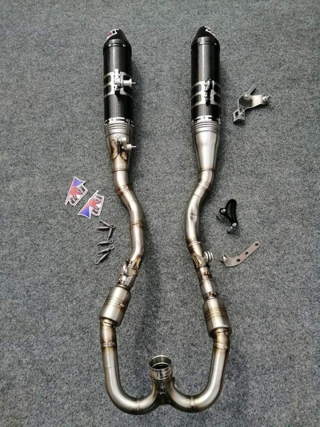 DVR ツインカーボンステレオエキゾースト KTM SX-F/EXC-F フルシステム