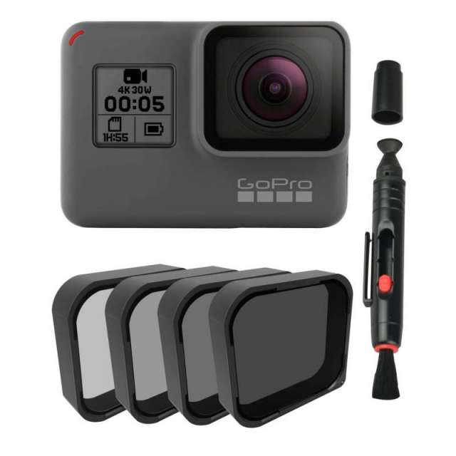 GoPro Hero5専用 スナップオン ガラス製 ND (減光)フィルター 4個セット 