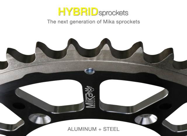 MIKA Metalsアルミと鉄のハイブリッド リアスプロケット(520) 全ライン