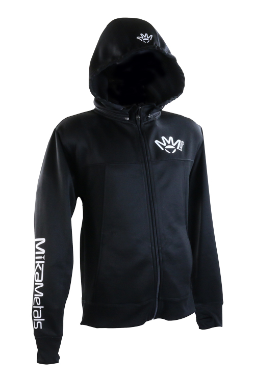 ミカメタルズ オリジナルジップアップパーカー（ブラック） サイズ L MIKA ls MIKA Metals オリジナルジップアップパーカー