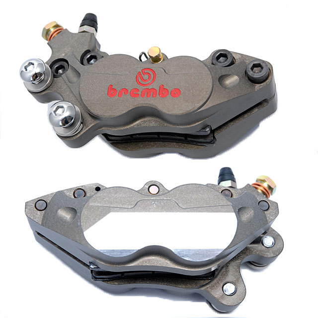 QTM Brembo ビレット ラグマウントキャリパー パッド付 CNC加工済