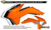CYCRA サイクラ KTM パワーフローインテークラジエターシュラウド (2013-2014)