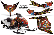 AMR グラフィックデカールスノーモービルPolaris IQ Race 600ポラリス Ed Hardy