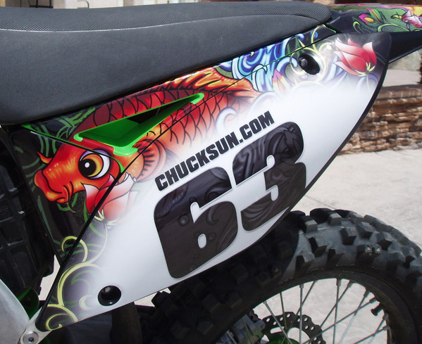 AMR デカール Ed Hardy ナンバープレート　CRF250L 12-15