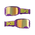 2025 EKS Brand LUCID ルシード ゴーグル キャリバー パープルフローイエロー・ゴールドミラーレンズ