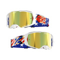 2024 EKS Brand LUCID ルシード ゴーグル キャリバー スターズ＆ストライプゴールド・ゴールドミラーレンズ