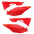 CYCRA HONDA サイドナンバーパネル+エアボックスカバー CRF250R (18) , CRF450R/RX(17-18) レッド