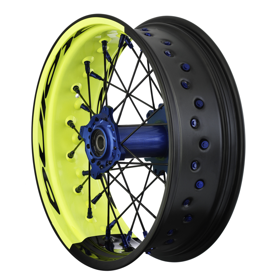（前後セット）TM Racing用アルピナモタードチューブレスホイール alpina