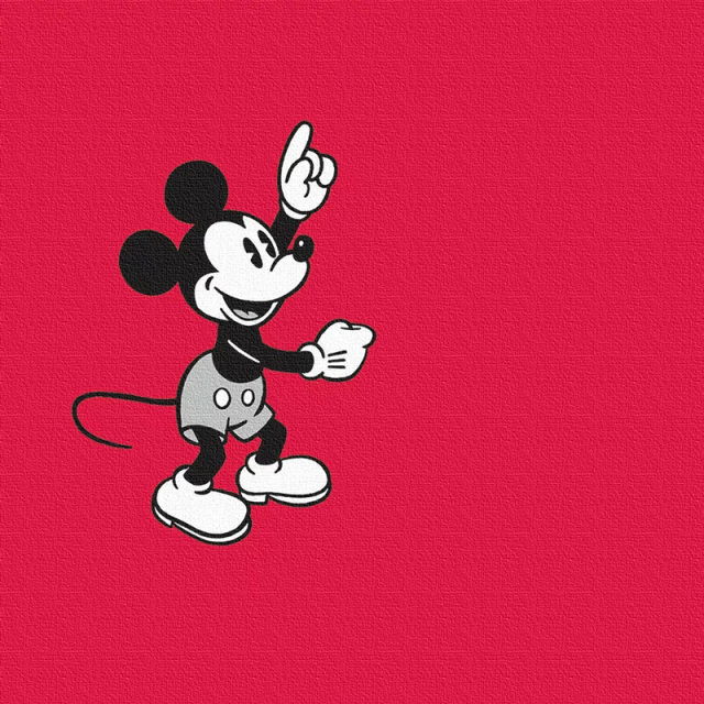 ミッキーマウス ミニーマウス IKEBANA アートパネル 20cm×20cm