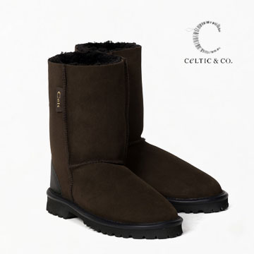 Celticセルティック MEN'Sムートンブーツ Mocca