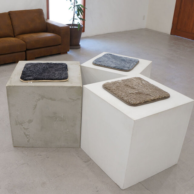 カーリー ムートン クッション 40×40cm 全3色 CURLY クリンプ 正方形