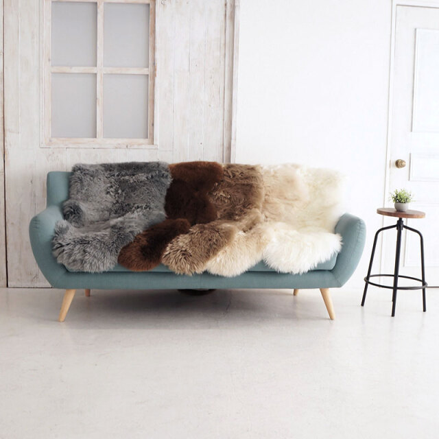 洗えるムートンラグ1匹カラー