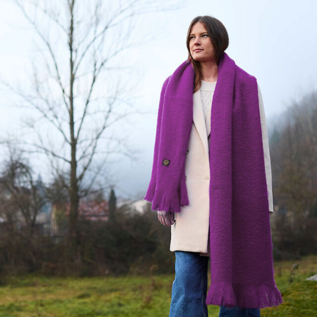 MANTAS EZCARAY マンタス エスカライ SCARF LISO 35cm×170cm