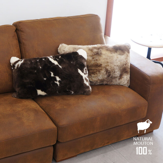 風*茂様 日本ムートン　背もたれ付高級ムートンクッション　ムートン100%定価5 楽天市場】ムートン クッション 短毛 高級 原皮 洗える 50 50cm