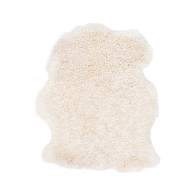 シープスキン ラグマット クリーム色 サイズ約165×126 シープスキン ラグマット クリーム色 サイズ約165×126 シープスキン