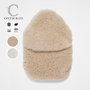 湯たんぽ カバー ムートン 100% UK製 シープスキン Celtic&Co社 全2色 アイボリー オートミール ベストセラー